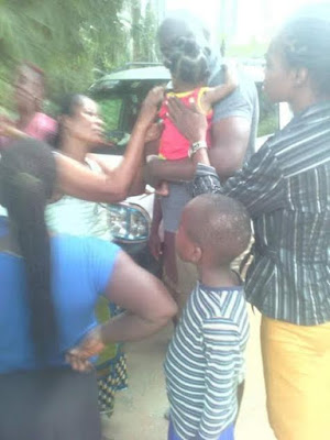 2 Amazing! Toddler pulled out alive after a truck smashed into shop in Imo State (photos)