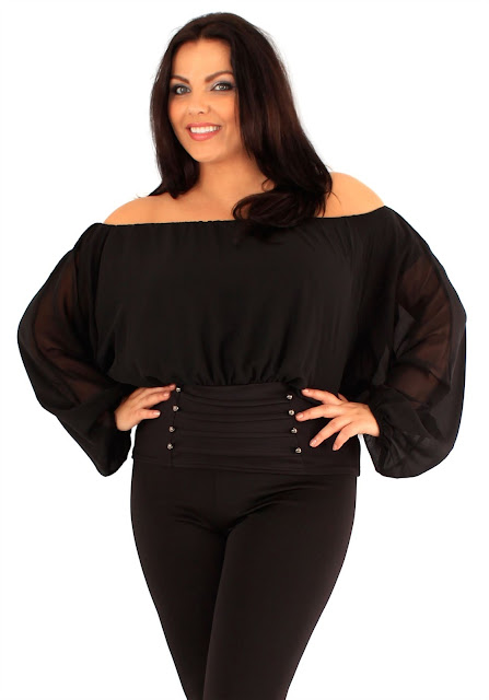 Off-the-Shoulder tops for plus size women