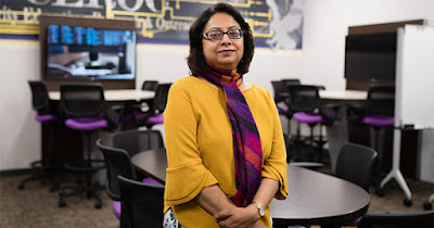 Woman working in Cybersecurity