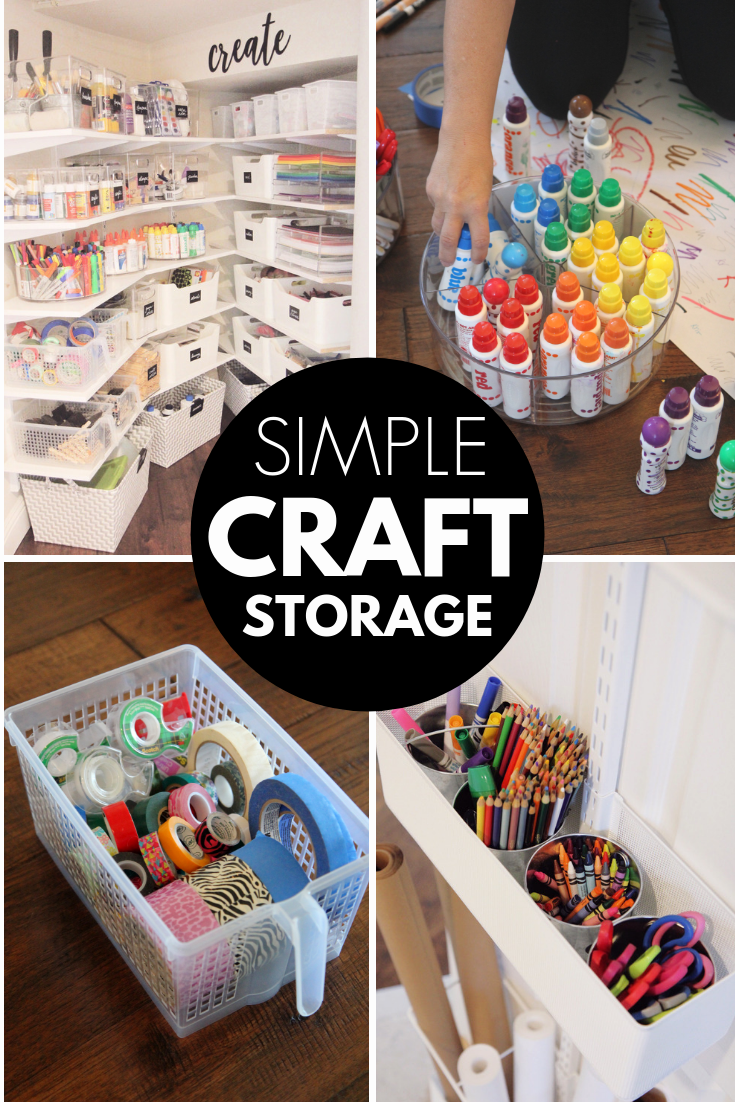 Organized Craft Closet - Intentional Edit - Organizing and All Things Home
