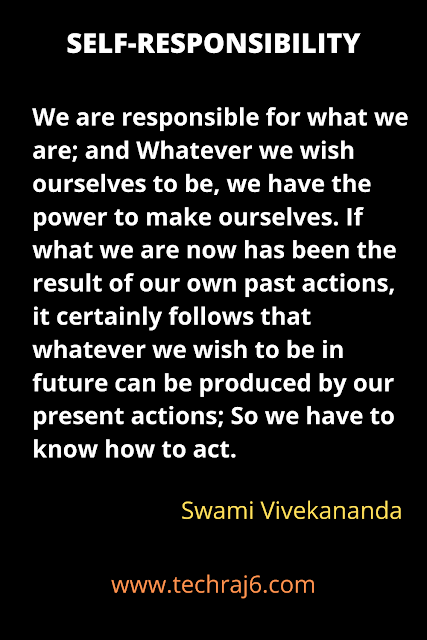 Self Responsibility quotes by Swami Vivekananda