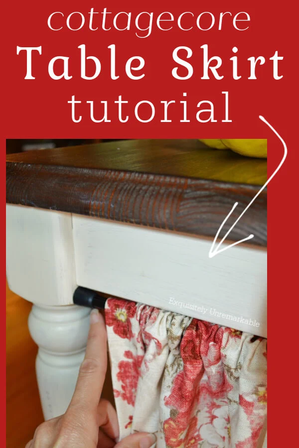 Cottagecore Table Skirt Tutorial