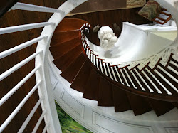 kennebunk cake staircase mural panels painted