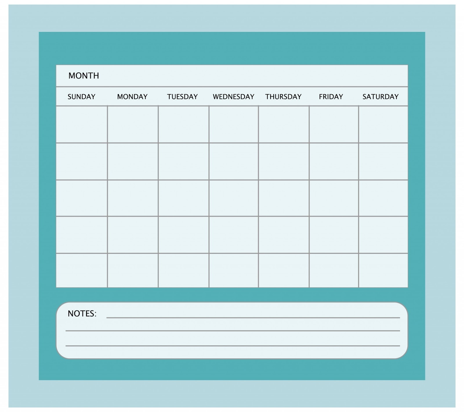 blank menu calendar for one month blank menu calendar for one month