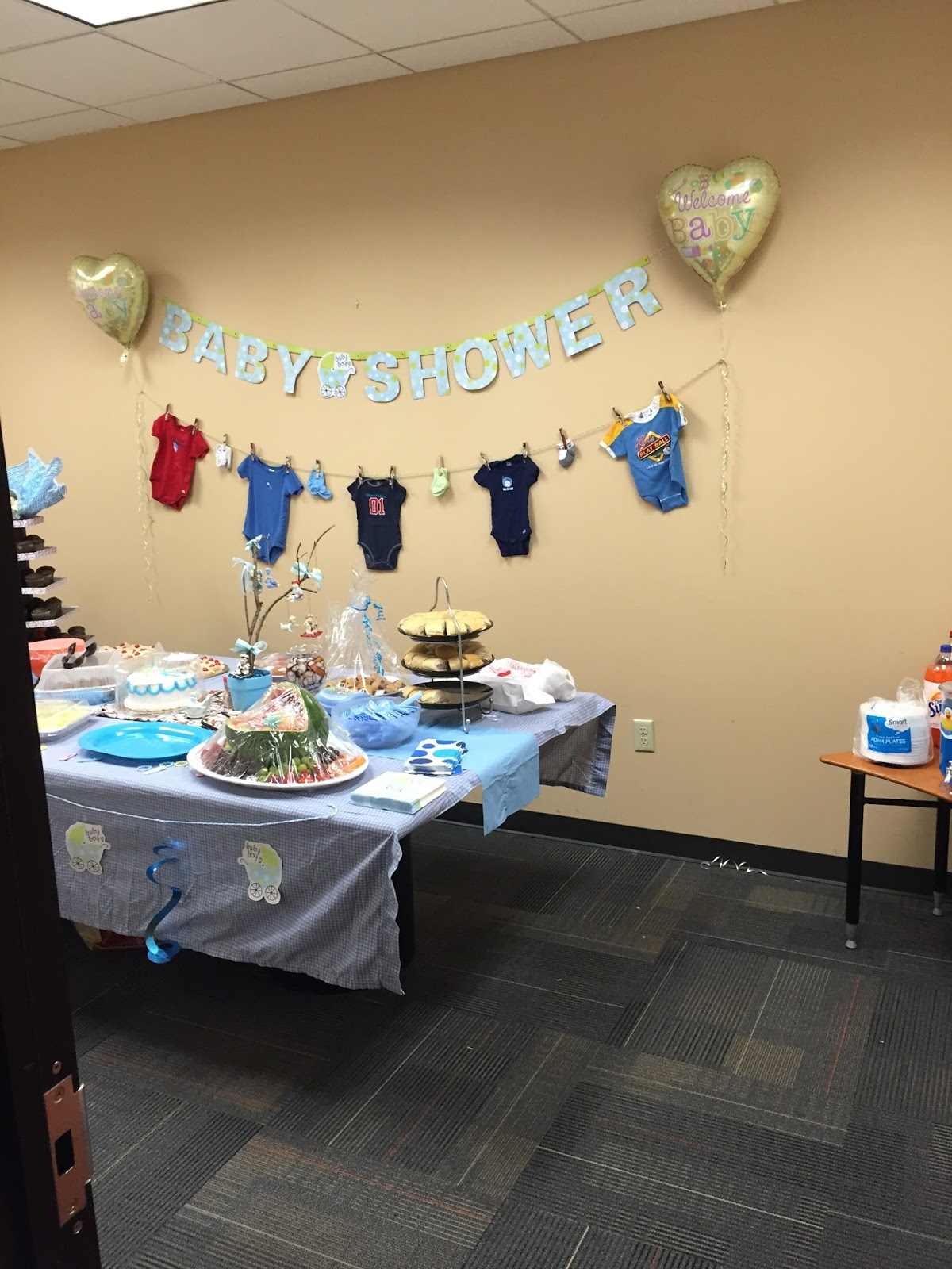 Office decorations Melinda's baby shower 1/27/2015