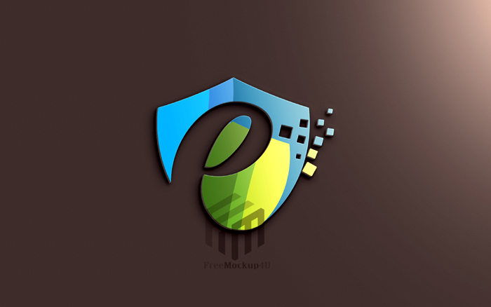 3D Logo Mockup Psd Template