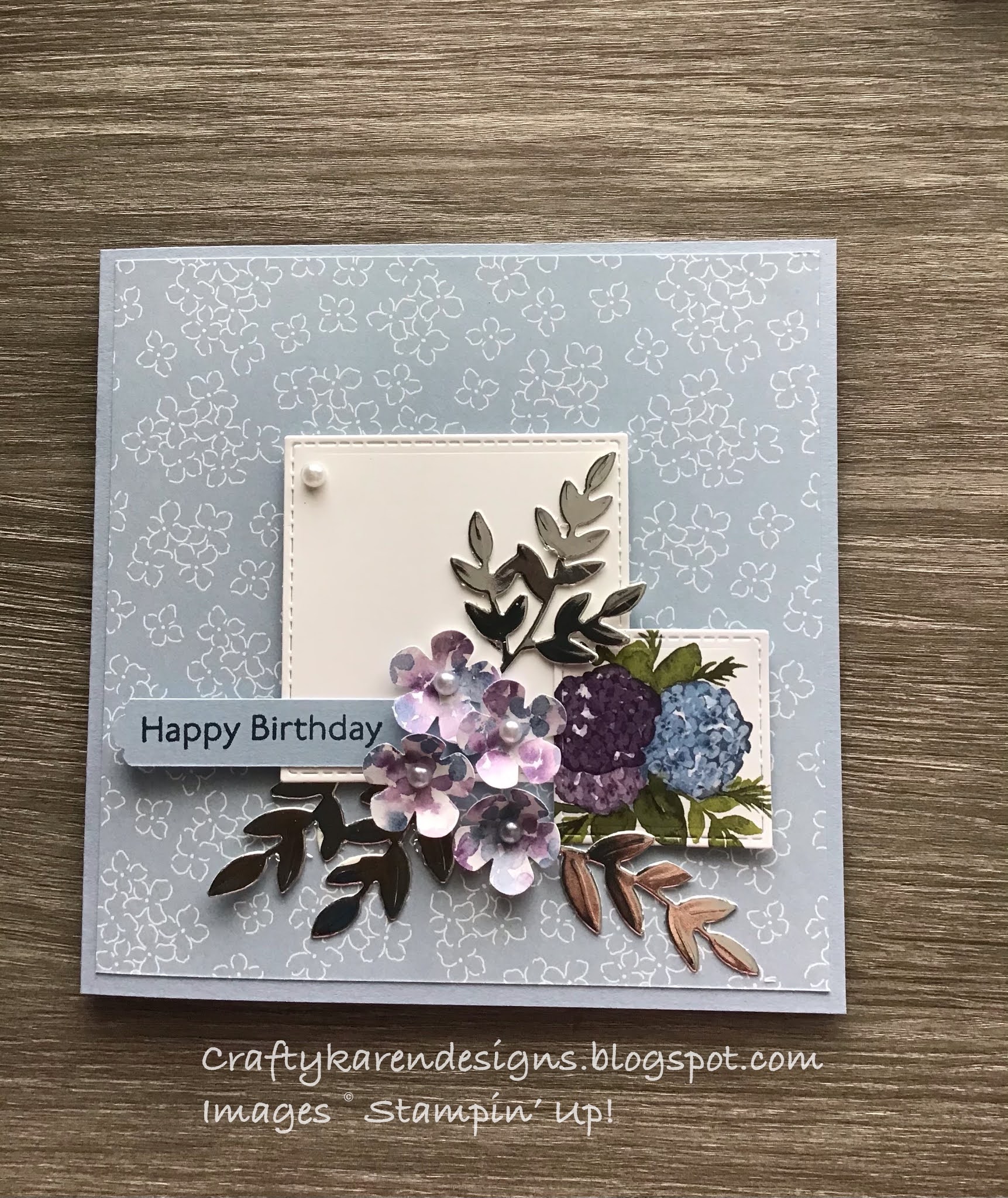 craftykarendesigns: Hydrangea Hill Birthday Card