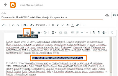 Ilustrasi cara memasang link download pada postingan Blogger/Blogspot- Cara Mudah Buat Link Download di Blogspot (Tanpa Koding)