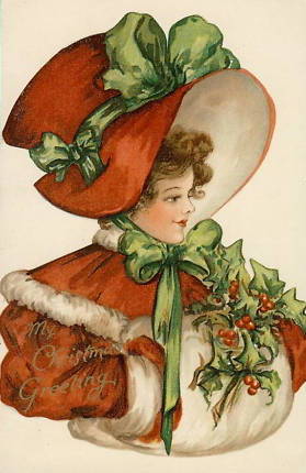 bumble button: More darling Christmas antique postcards. Children with ...