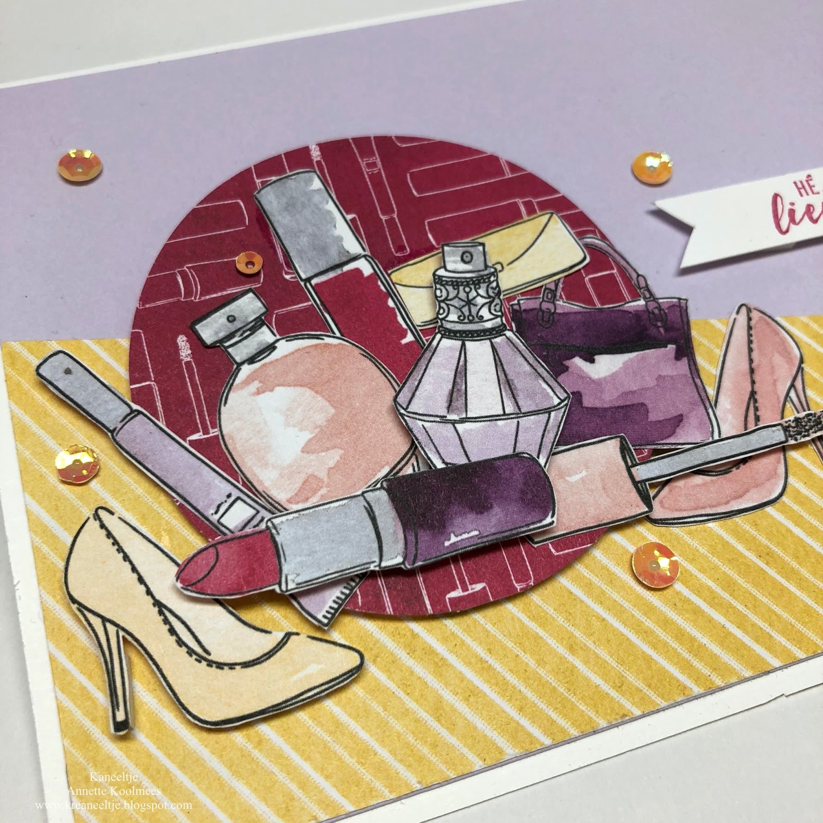 Kaneeltje Stampin' Up! Best Dressed dsp * Knipper de knip