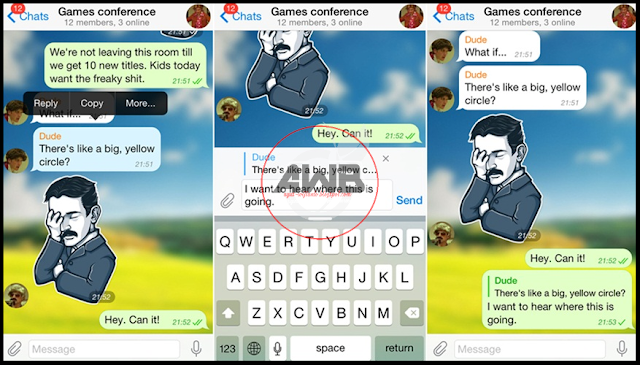 Cara Menambahkan Stiker (keren) dari Telegram  tidak jauh dari  