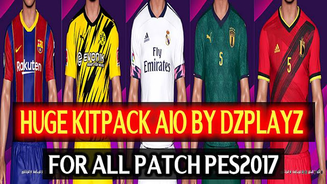 PES 2017 Huge Kits Pack Season 2020-2021 AIO