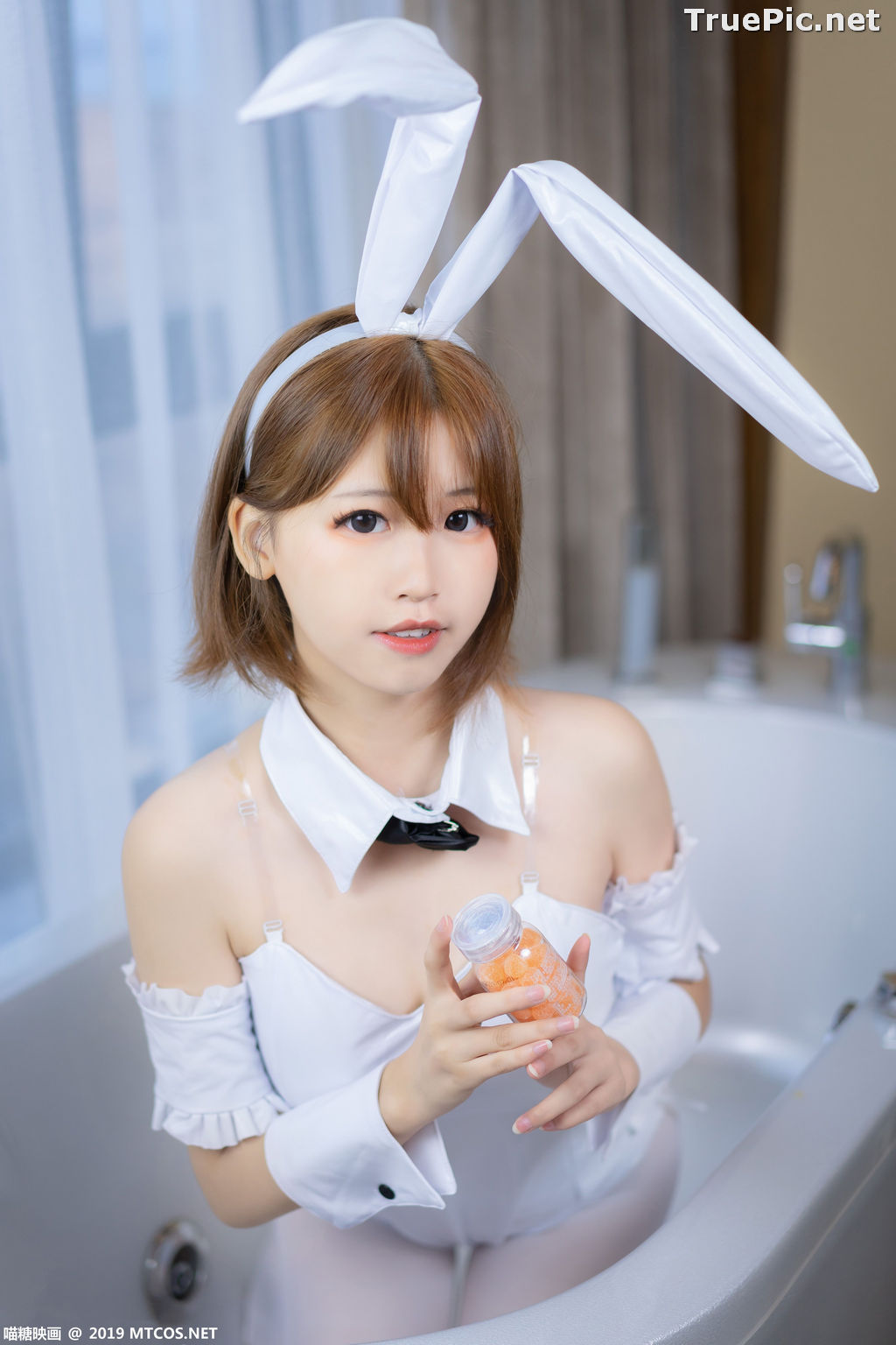 Image [MTCos] 喵糖映画 Vol.041 – Chinese Cute Model – White Bunny Girl - TruePic.net - Picture-1