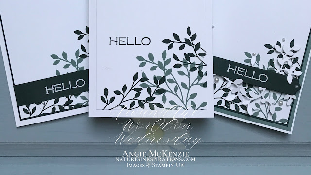 By Angie McKenzie for Around the World on Wednesday Blog Hop; Click READ or VISIT to go to my blog for details! Featuring the retiring Vine Design Bundle in the January-June 2021 Mini Catalog by Stampin' Up!®; #stepitupcards #stamping #aroundtheworldonwednesdaybloghop #awowbloghop #vinedesignbundle #vinedesignstampset #floweringvinedies #naturesinkspirations #diystationery #diycrafts  #makingotherssmileonecreationatatime #diecutting #cardtechniques #stampinup #handmadecards #stampincutandembossmachine #stampinupcolorcoordination #simplestamping #fussycutting #papercrafts