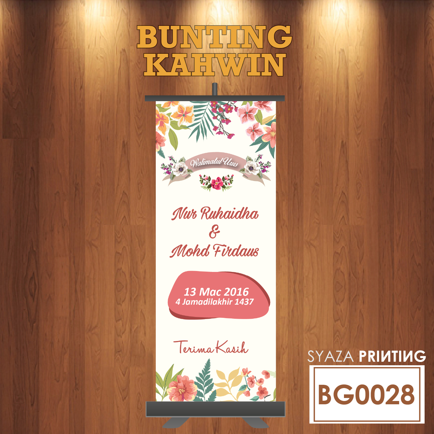 SYAZA CREATIVE: BUNTING KAHWIN