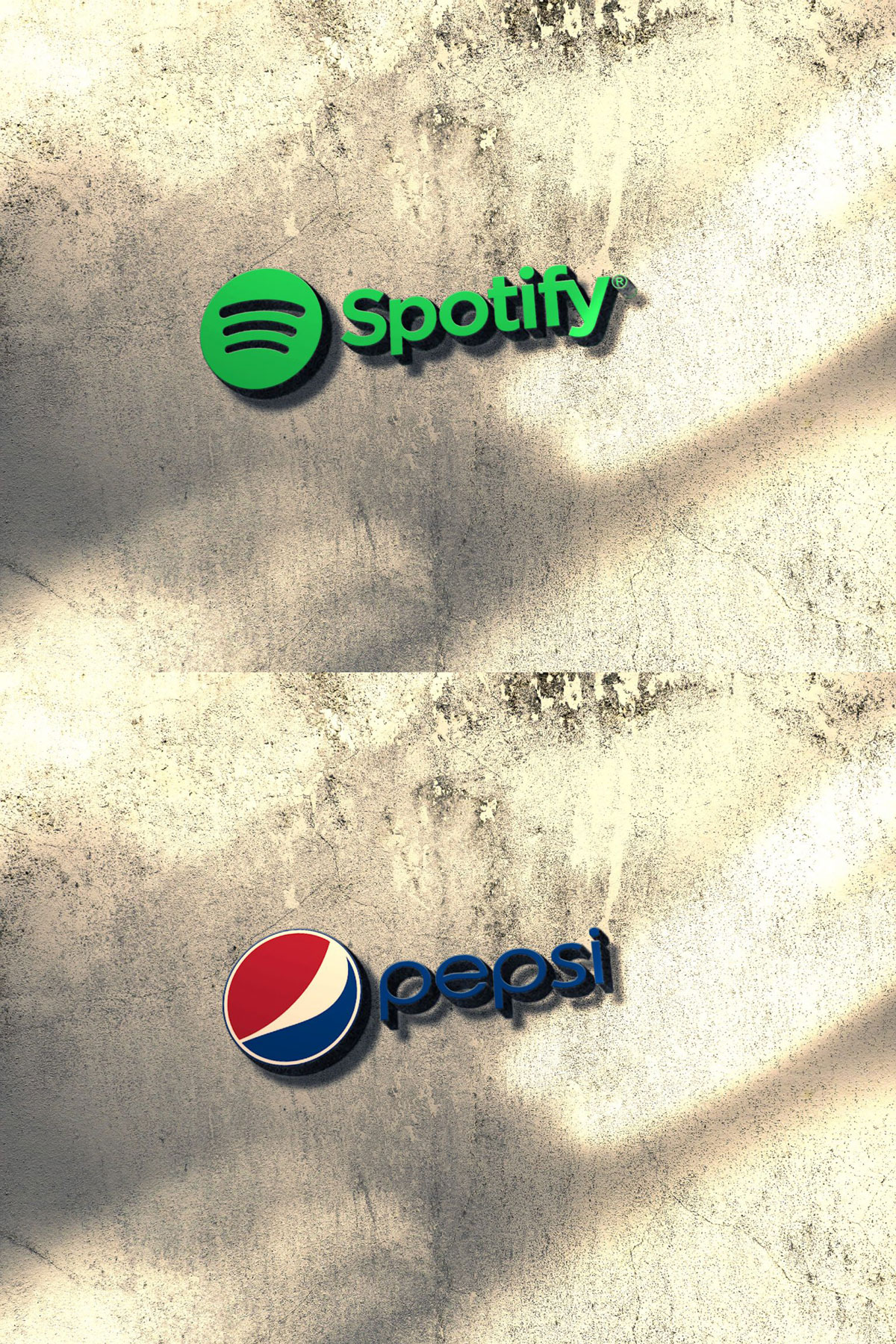 Free Clean 3D Logo On Wall Mockup 2 Free Clean 3D Logo On Wall Mockup Download