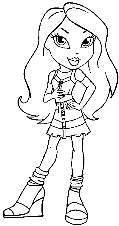 Coloring Pages: Bratz Coloring Page 2