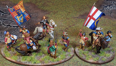 King Charles I and Parliamentarian Command Stands - Warlord Games & Perry