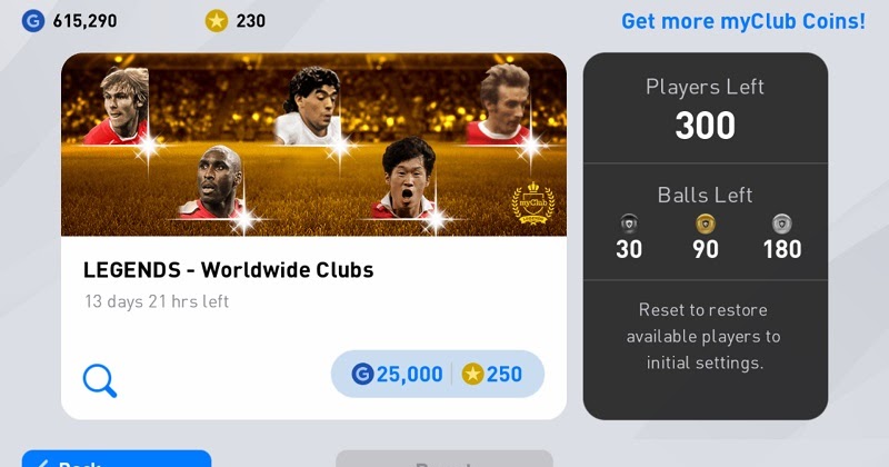 Cara Mendapatkan Pemain Legend Di Pes Mobile Secara Mudah