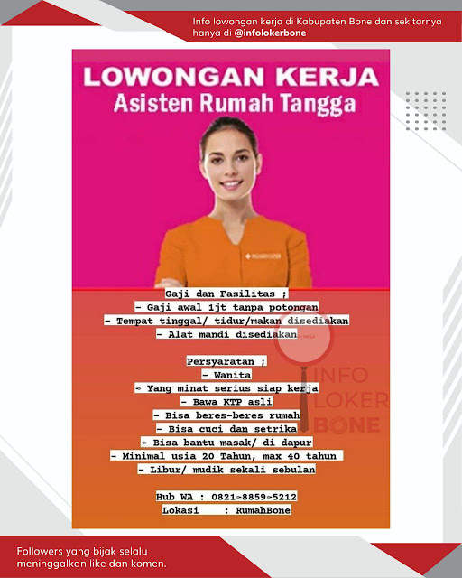 Update Info Lowongan Kerja di Bone Hari Ini Selasa 29 Desember 2020