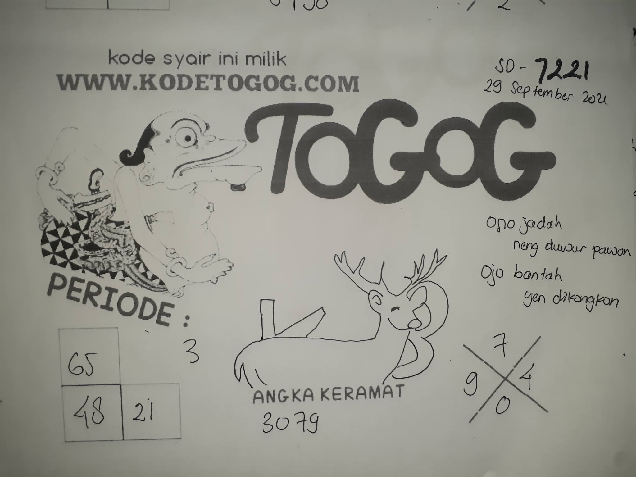 Kode Syair Togog Sydney Rabu 29 September 2021 Kode Syair Togog