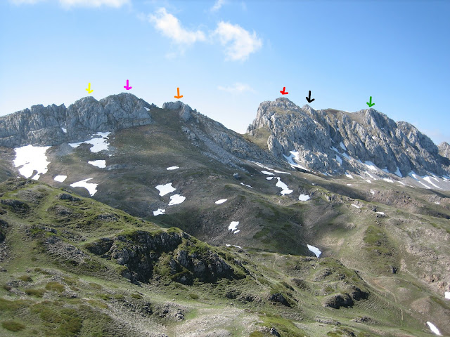 Rutas Montaña Asturias: Vista de la arista Orniz