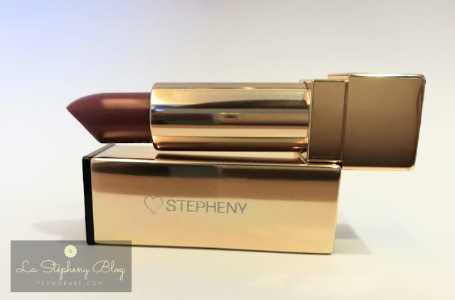 The Yves Saint Laurent YSL Nude color #66 with the name Stepheny engraved on its golden cover