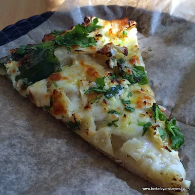 roasted cauliflower pizza at Arizmendi Bakery and Pizzeria in Emeryville, California