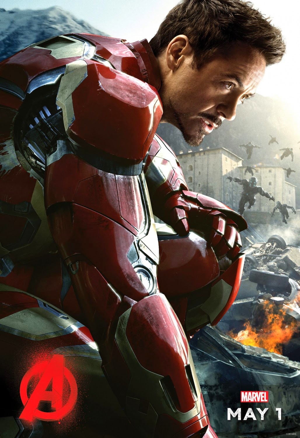 Marvel’s Avengers Age of Ultron Character Movie Poster Set - Robert Downey, Jr. as Iron Man