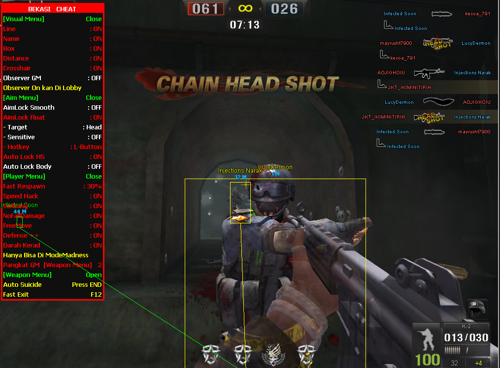 CHEAT POINT BLANK 25 JULI 2019 BEKASI CHEATER VVIP