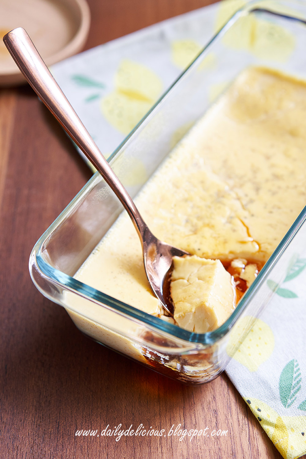 dailydelicious Caramel custard in one pan