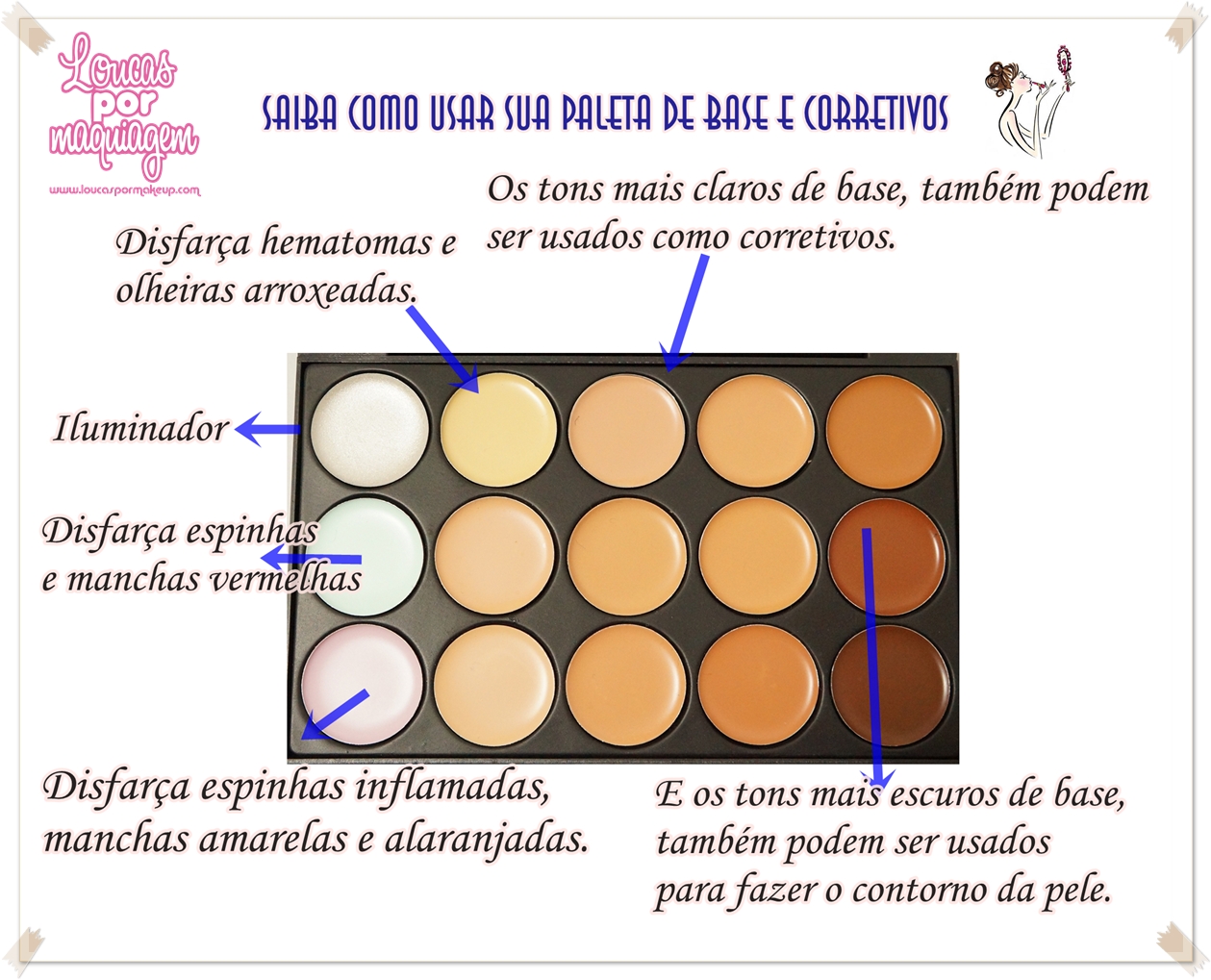 Rose Saudável: Paleta 15 Bases e Corretivos