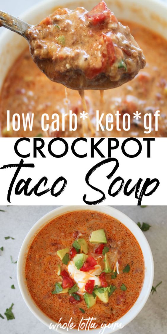 Easy Taco Soup Recipe (Keto, Low Carb) - Let's Eat