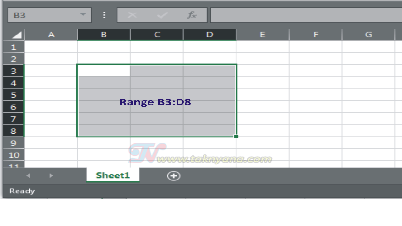 Pengetian Row Column Cell Dan Range Pada Microsoft Office Excel