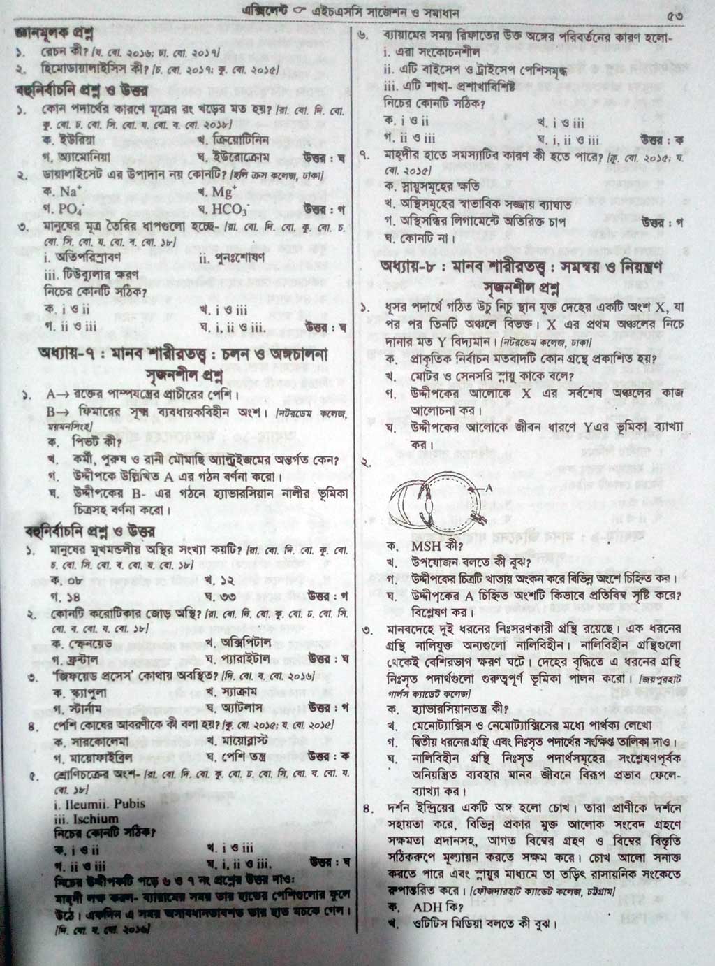 HSC Biology 2nd Paper Suggestion & Question 2024 100 Common