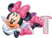 Alfabeto de Minnie Mouse con alitas T.