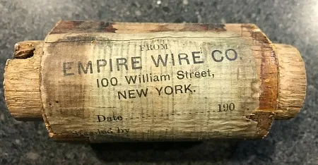 Empire wire company wooden spool