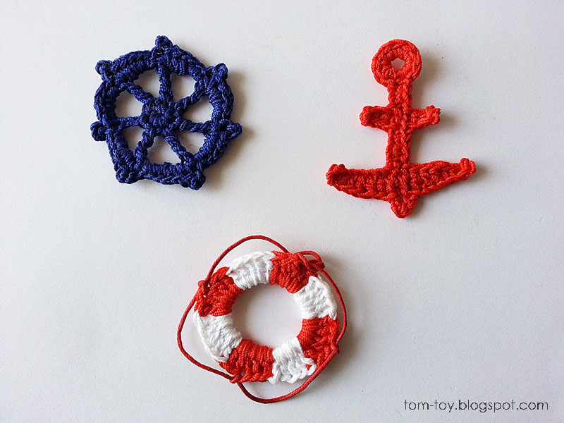 TomToy Crochet nautical applique