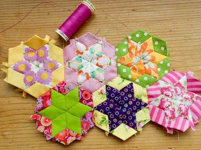 piecing paper english tutorial quilt projects patterns quilting hexagon cheating patchwork flickr pieced zen quilts diamonds hexalong tutorials collect mybearpaw