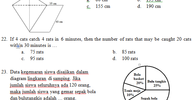 Download Latihan Soal Osn Matematika Sd Tahun 2019 Mariyadi Com