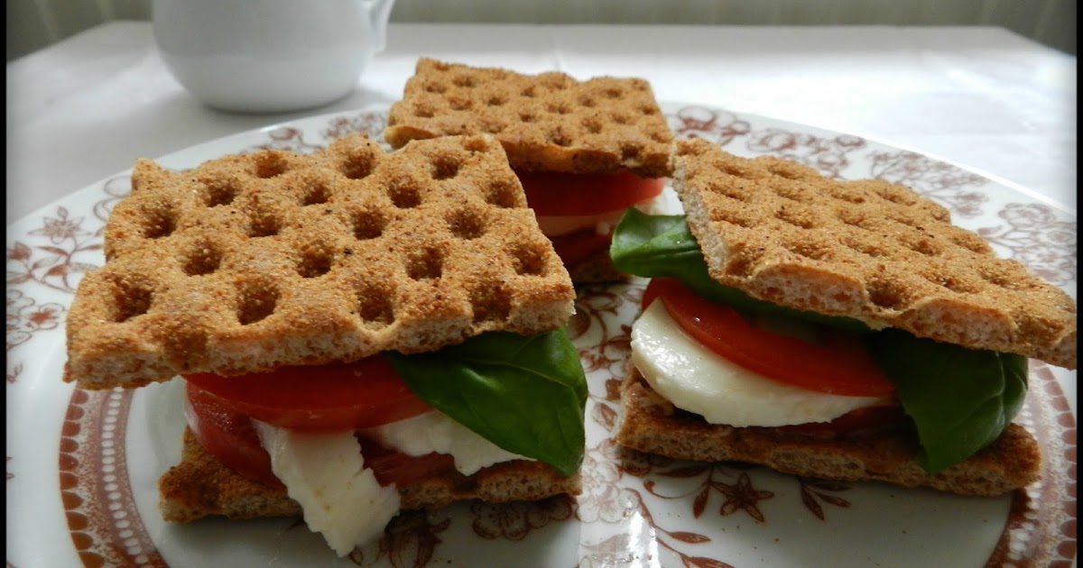 Crackers with mozzarella and tomato Cooking with Diana