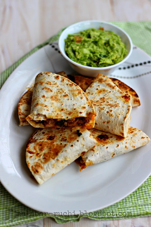 RUCHI Chicken and spinach Quesadilla