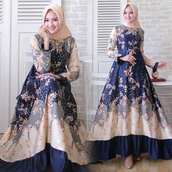   40 Model  Baju  Gamis Batik  Untuk  Orang  Gemuk  Pendek 2022 