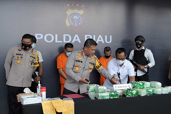 Polisi Gagalkan Aksi Penyelundupan 20 Kg Sabu di Bengkalis Riau
