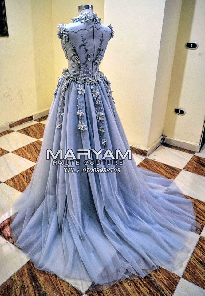 أفضل التصميمات من فساتين الخطوبة التى تناسب المحجبات لعام 2019 فساتين سواريه, فساتين سواريه محجبات, فساتين خطوبة, فساتين 2019, فساتين سواريه بالورد, إتيليه مريم