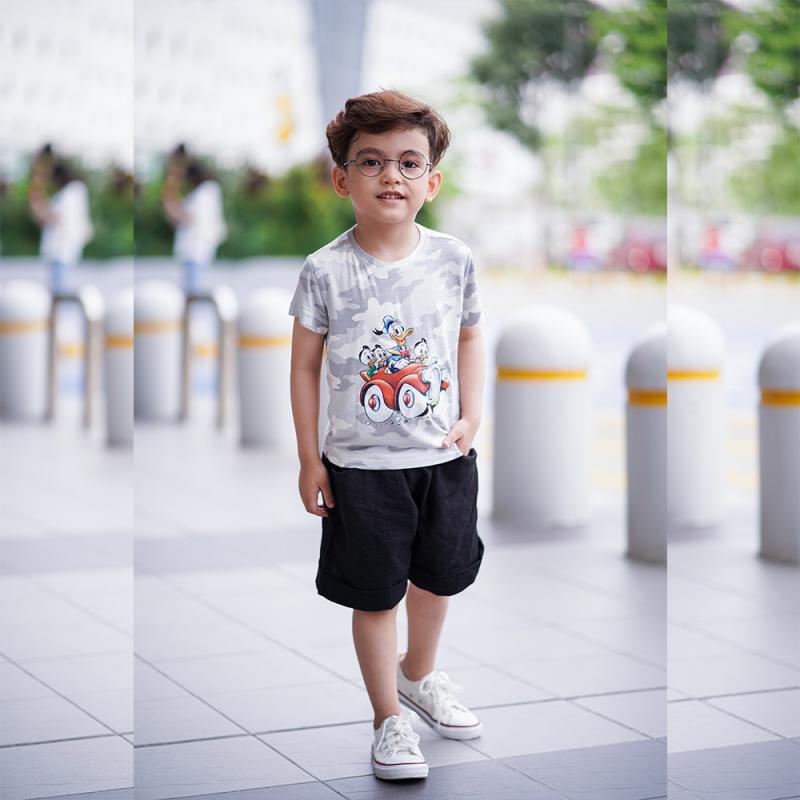 Áo phông trẻ em cao cấp 100% cotton VNXK (chất thun lạnh loang bò sữa)