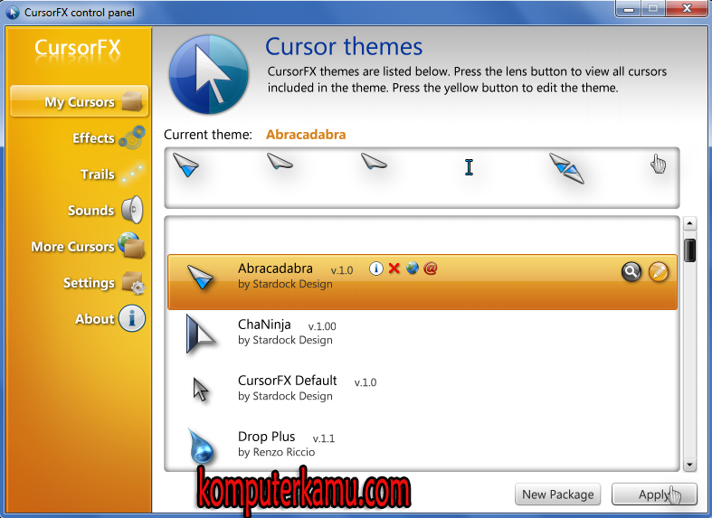 how to install a custom cursor in windows 7