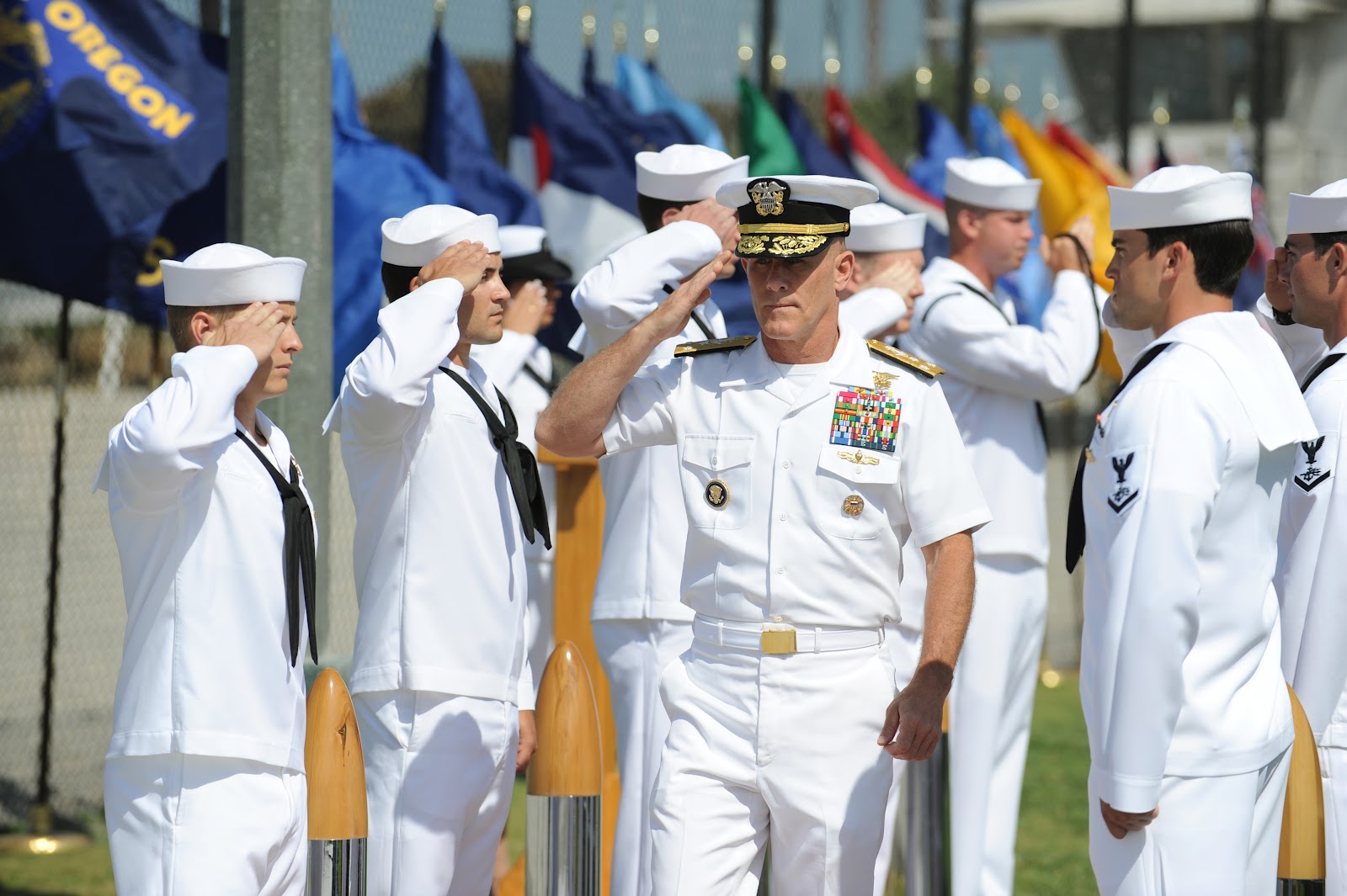 Navy and Novels A Change of Command Ceremony