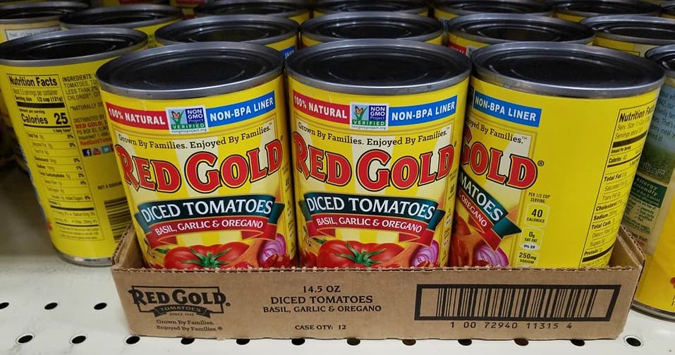 Red Gold Canned Tomatoes 72 Cents!