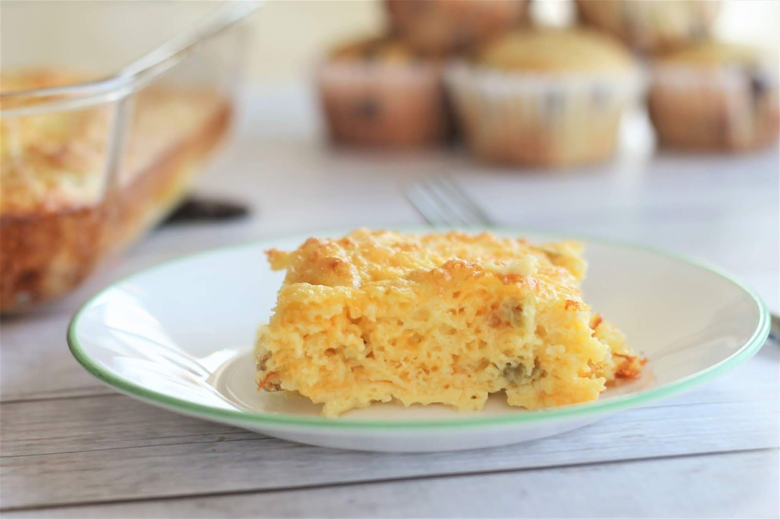 Green Chili Egg Puff Casserole Sew Simple Home